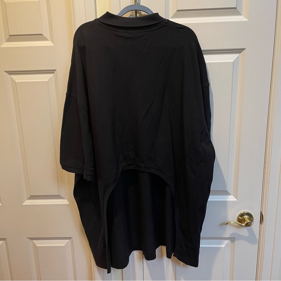 SSense Random Identities Men’s Oversized Black Polo - Picture 12 of 12